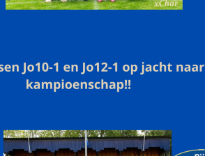 s.v. Rijssen JO10-1 en JO12-1 op jacht naar kampioenschap!!