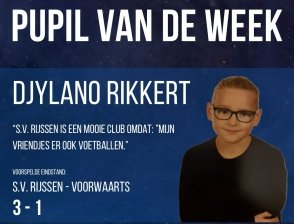 Djylano Rikkert is pupil van de week zaterdag 2 maart 2024 