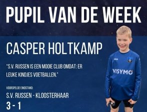 Casper Holtkamp is pupil van de week zaterdag 16 maart 2024 