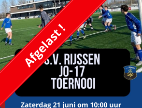 JO-17 toernooi is afgelasten vanwege enorme hitte