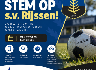 Jouw stem is geld waard voor s.v. Rijssen