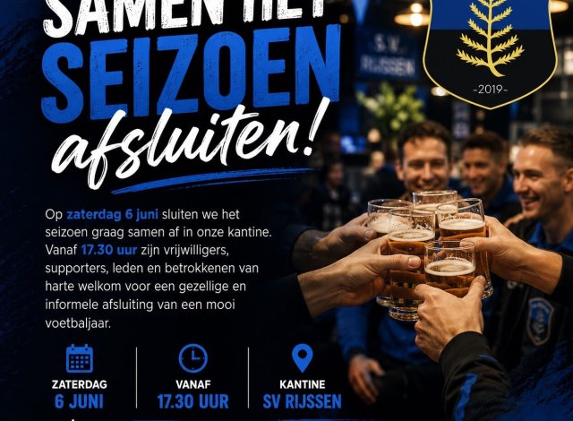 Samen het seizoen afsluiten