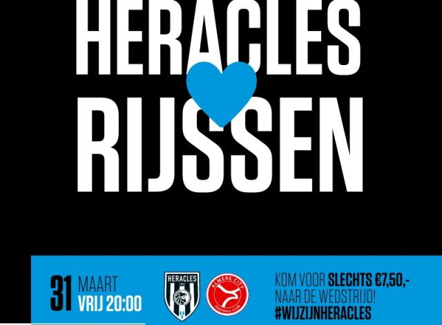 Beste leden,   Voor de wedstrijd Heracles – Almere City 