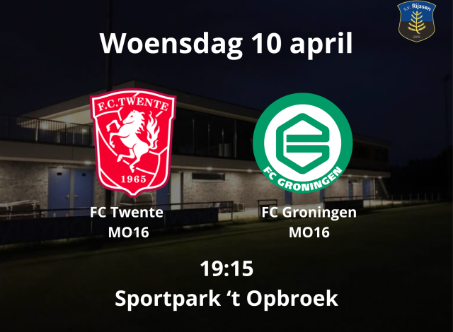 FC Twente MO16 tegen FC Groningen MO16